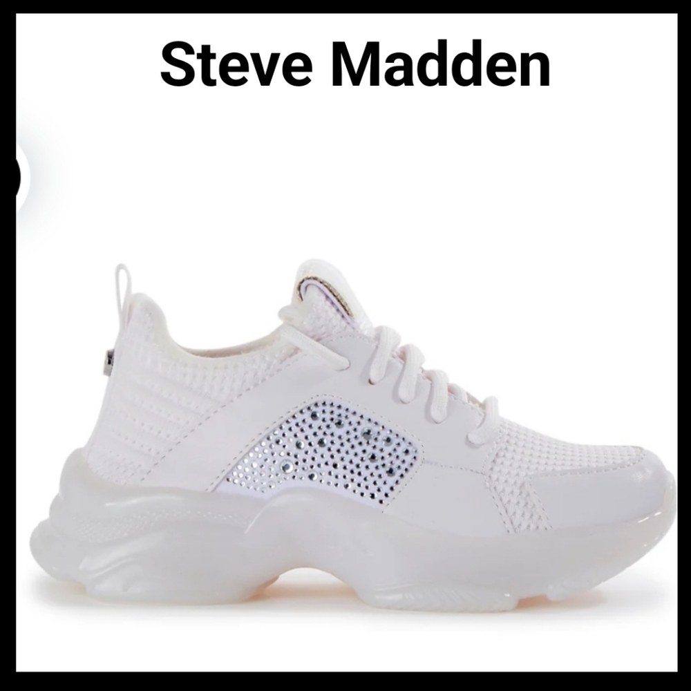MADDEN NYC RHINESTONE SNEAKERS
